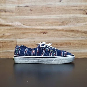 Tenis para mujer Vans Off The Wall estampadas tribales azules blancas talla 9,5 - Imagen 1 de 11