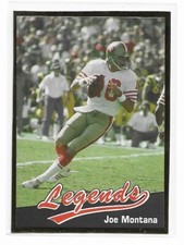 Joe Montana 1990 Legends Magazine #8 Football Card Excellent