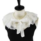 Sophisticated Lace Neck Decor Vintage Ruffled Fake Collar Shawl for Women Girls