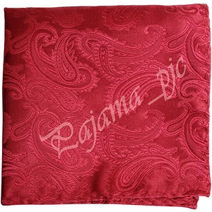 Paisley Handkerchief Only Pocket Square Hanky RED / RED Wedding Party - Picture 1 of 1