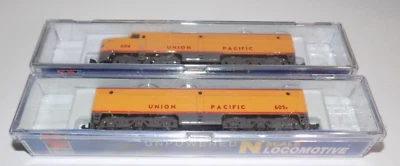 Life-Like N Scale Pair Alco Union Pacific Powered Dummy PA #7084 & PB #7086 NIB - Image 1 of 3