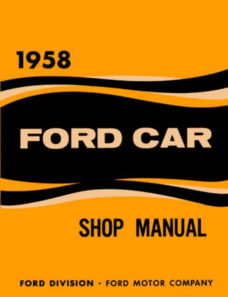 1958 Ford Fairlane Ranchero Shop Service Repair Manual - Image 1 of 1