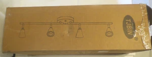 TJBIN 4 LED Track Lighting Fixture Kitchen Ceiling Modern Directional Light New - Imagen 1 de 3