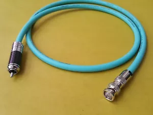 Cable coaxial Furutech 75Ω RCA A BNC plateado audio digital carbono - Imagen 1 de 2
