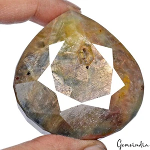 1080 kt natürlicher unbehandelter brauner Saphir Birne facettierte Erde abgebaut riesiger Edelstein - Bild 1 von 10