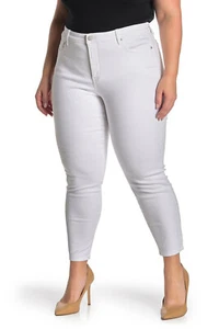 NYDJ women pants jeans Liftxtuck WFOZ2633 skinny ankle optic white 26W - Picture 1 of 12