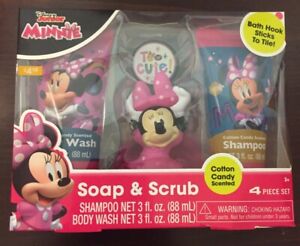 Disney Jr Minnie Mouse Soap & Scrub Bath Set/Shampoo/Body Wash~Cotton Candy