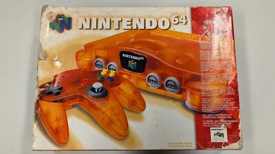 Funtastic Fire Orange Consola Nintendo 64 N64 Paquete con Alimentación y Cables | Probado Foto 1 de 4