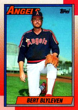 1990 Topps #130 Bert Blyleven California Angels HOF
