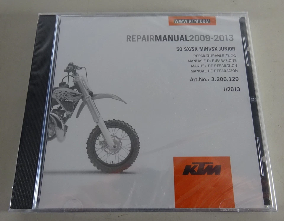 Manual De Taller KTM 50 SX / SX Mini / SX Junior 2009 - 2013 - Imagen 1 de 1