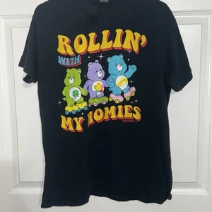 Care Bears Rollin’ With The Homies Adult T-Shirt Unisex Grateful Dead Size Med - Picture 1 of 3