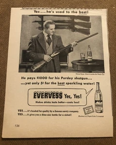 Vintage 1940’s Evervess Drink Pepsi Co Magazine Ad 0C25 - Bild 1 von 2