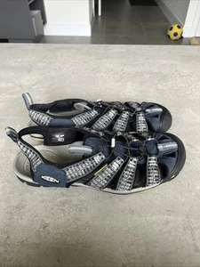 KEEN Men's Clearwater CNX Waterproof Hybrid Sandals Raven Size UK 9.5 Blue - Picture 1 of 9