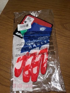 Troy Lee Designs X Oakley Vision Air Gloves Red White Blue Adult Small NWT - Bild 1 von 3