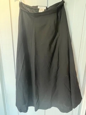 Jaeger Black A-Line Skirt 100% Wool UK 12 - Image 1 of 4