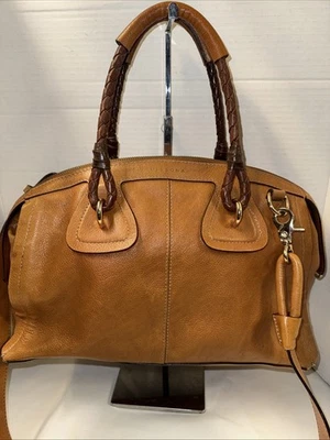 Bolsa de couro marrom 2 vias Dissona - Imagem 1 de 4