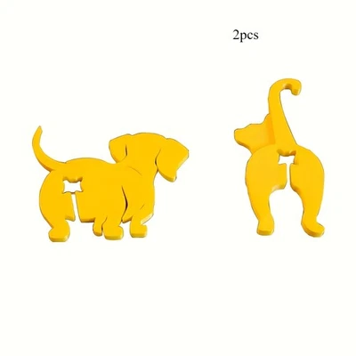 2x Lindos Clips de Sellado para Perros Reutilizables Cocina Bolsa de Comida Clips Amante de Mascotas Diseño Divertido Foto 1 de 4