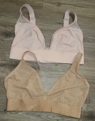 Lote Bralette Corporal Transparente Inalámbrico Parade Talla 1 Correa Ancha Tostado/Rosa Foto 1 de 4