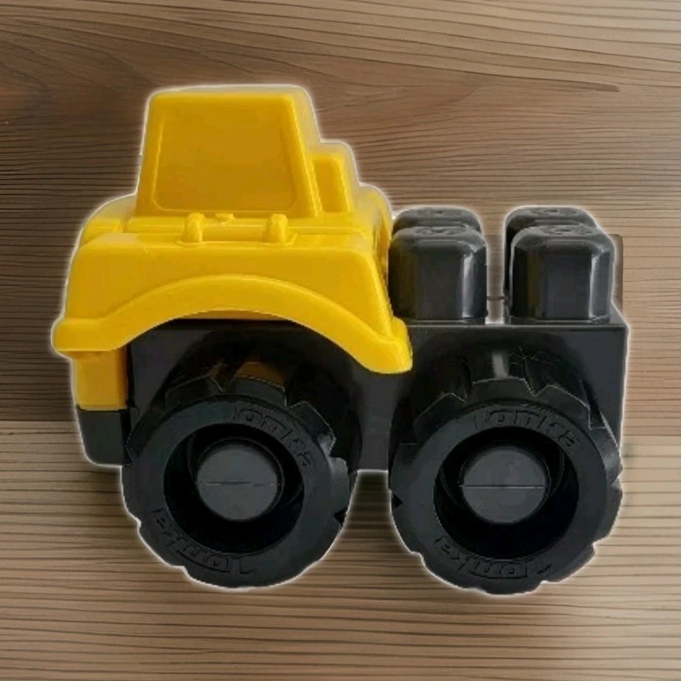 Tonka Amloid Kids At Work Yellow Gray Black Plastic Construction Tractor Vehicle - Image 1 of 4