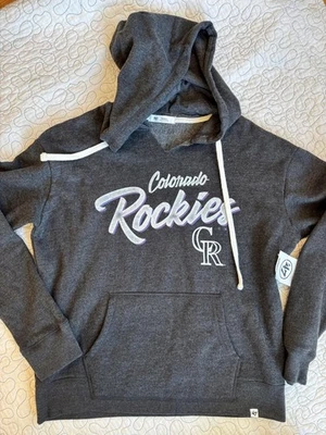Sudadera con capucha para mujer 47 Brand Colorado Rockies talla pequeña Foto 1 de 4