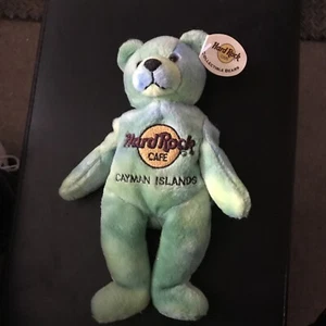 Hard Rock Cafe Cayman Islands Monty Beara Tye Dye Plüsch Beanie Bär 4. n Serie - Bild 1 von 4