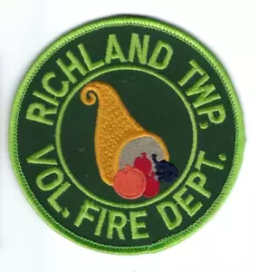Richland Twp. (Allegheny County) PA Pennsylvania Volunteer Fire Dept. patch NEW! - Picture 1 of 1