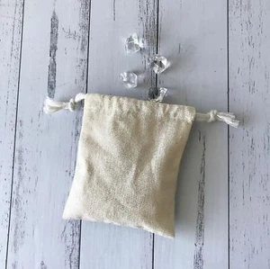 500 Cotton Linen Pouch Bag Handmade Jewelry Product Packing Packaging Bag 8x10cm - Picture 1 of 9