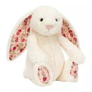 Jelly Cat Blossom Cream Bunny 'Berry' Flower Cloth Rabbit Stuffed Animal 12.2 In - Picture 1 of 2
