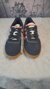 Ladies Adidas breakneck sleek suede trainers navy& pink size 7 brand new in box - Picture 1 of 12