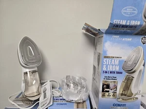 Conair Turbo Extreme Steam & Iron 2 in 1 with Turbo Handheld GS308GD- Open Box - Picture 1 of 1
