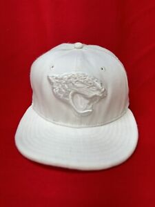 Jacksonville Jaguars NFL Reebok Fitted Hat Cap White 7 1/8