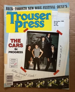 Trouser Press Magazine November 1980 The Cars, David Bowie, Joan Jett, Jeff Beck - Picture 1 of 8