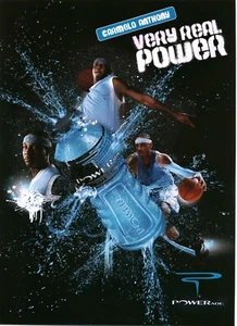 2008 PRINT AD - POWERADE SPORTS DRINK AD - VERY REAL POWER - CARMELO ANTHONY - Picture 1 of 1