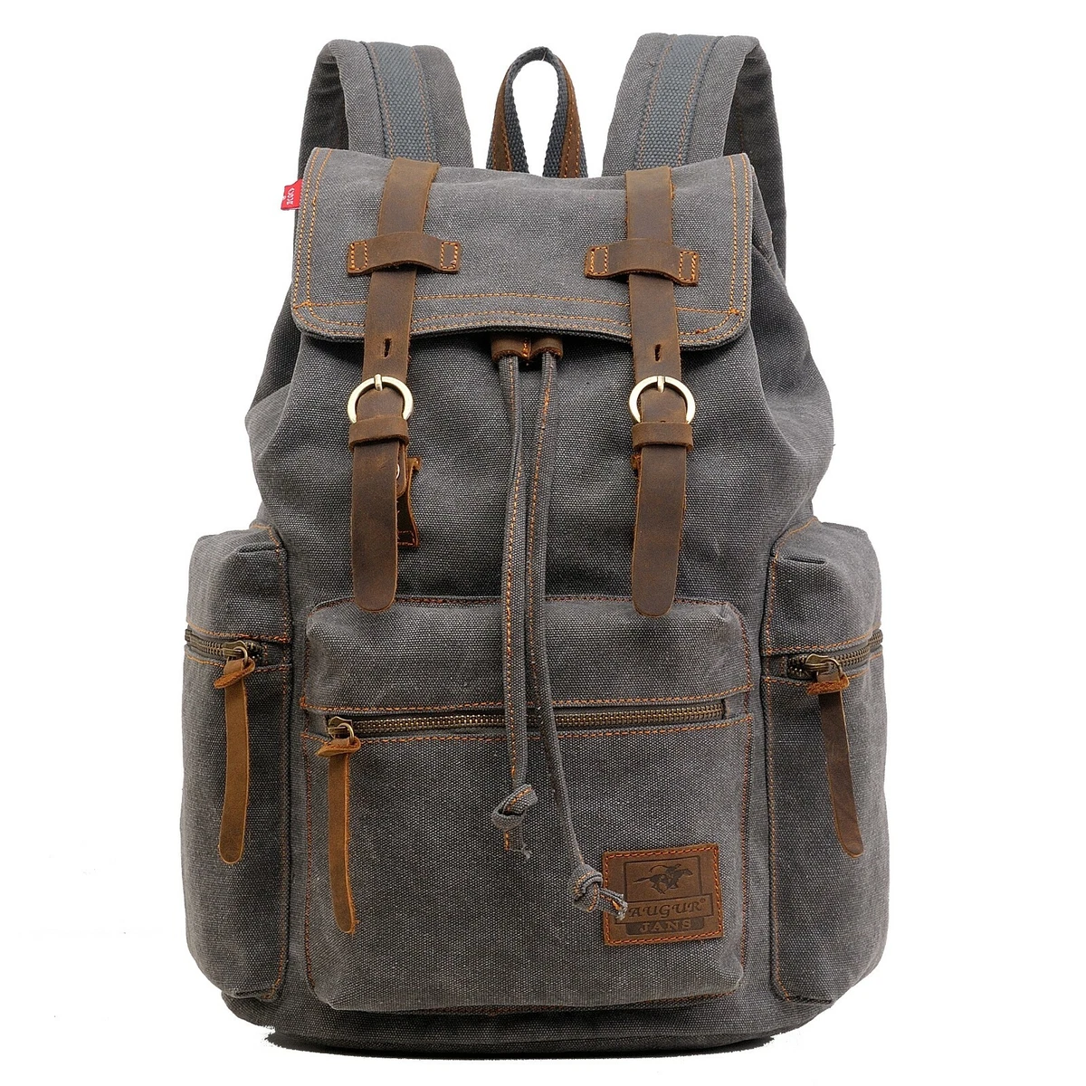 Men's Large Laptop Backpack For Work, School & Travel - 21L Capacity, Water-Resistant, Fits 15.6" Laptop, Grey Casual Design - View #2