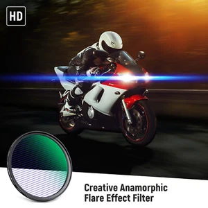 NEEWER 72mm Blue Streak HD Optical Glass 360° Flare Special Effects Lens Filter - Picture 1 of 8