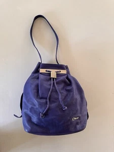 FLORIAN LONDON Designer Purple Leather Bucket Bag - ‘Mahiki’ - Picture 1 of 18