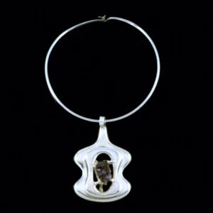 Jacob Hull - Denmark. Neckring / Pendant with Amethyst. 1970s. - Picture 1 of 3