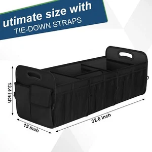 Car Trunk Organizer, Waterproof, Non-Slip, Foldable Capacity 90L for All Vehicle - Picture 1 of 6