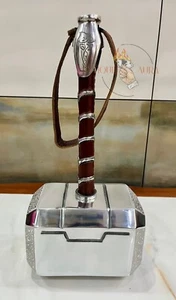 Full Metal CATTOYZ 1:1 The Avengers Thor Hammer Replica Props Mjolnir Gifts 19" - Picture 1 of 9