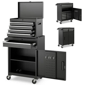5-Drawer Rolling Tool Chest Mechanic Storage Cabinet Cart for Garage Warehouse - Picture 1 of 18