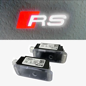 Original 2x Audi Rs LED Courtesy Lights Door Logo Projector Many Models - Picture 1 of 3