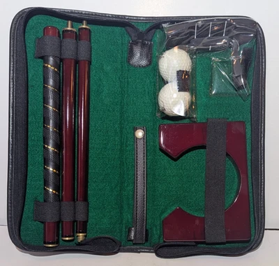 Portable Collapsible Practice Putter 3 Piece Golf Set w/Case for Office Travel - Image 1 of 4