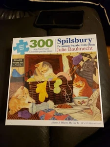 Spilsbury 300 Piece Puzzle " Home Is Where My Cat Is" 18" X 24" - Imagen 1 de 2