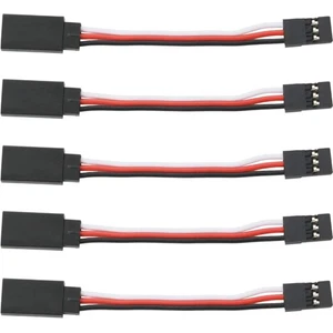 RC Servo Verlängerungskabel 3 Inch 75mm 5 Stück Futaba Stecker Kabel 22AWG Fl... - Bild 1 von 2