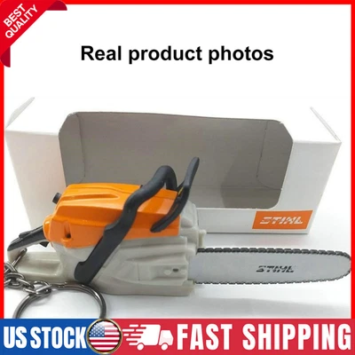 Stihl Mini Motosierra Llavero Plástico Llavero Juguete Miniatura Novedad Motosierra Regalo Foto 1 de 4
