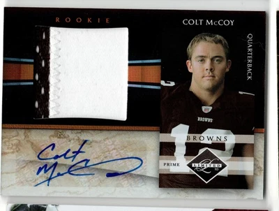2010 Limited #27 Colt McCoy Rookie Jerseys Auto #/25 sellerRR - Image 1 of 2
