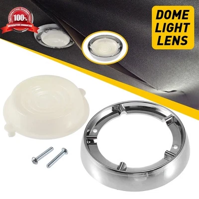 Cubierta de lámpara de lente con bisel de luz de cúpula interior para Ford Mustang Falcon Comet Fairlane Foto 1 de 4