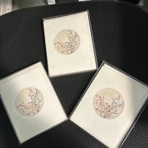 Vtg Flower Royal Doulton Design NoteCards Elgin Court England Unused Lot of 3 - Picture 1 of 3