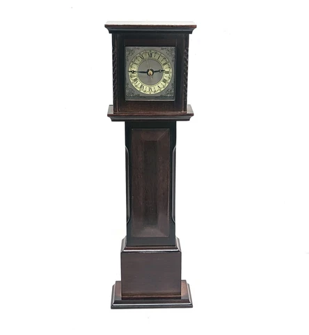1991 Bombay Company Mini Desktop Grandfather Mantel Clock Quartz 13" WORKING Cover