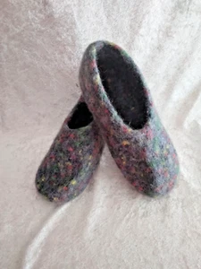 Filzpuschen Filzpantoffeln Filzschuhe Hausschuhe, Kinderschuhe Gr. 34/35 mehrfar - Bild 1 von 3